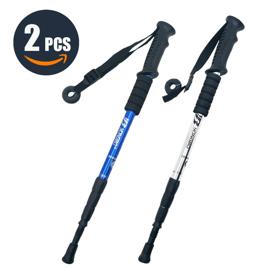 Adjustable Hiking Sticks | Anti Shock, Ultra Light, Telescopic, Non-slip Sticks